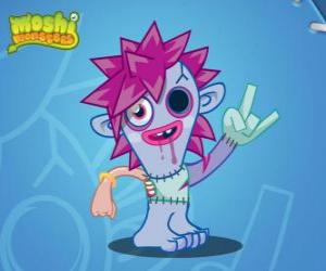 Puzzle Zommer. Moshi Monsters. Ένα μικρό Φρανκενστάιν